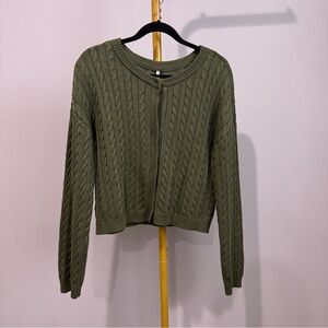 YFB Cable-Knit Cardi Sweater S NWT A2127